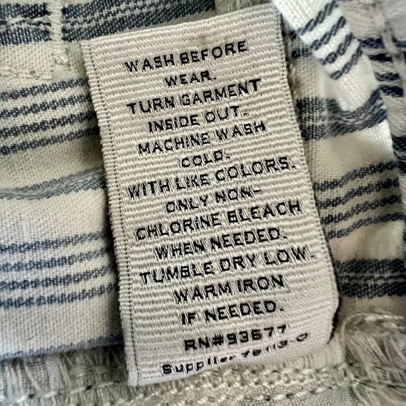 Stylus Blue & White Stripe Skinny Ankle Pants - Picture 5 of 6